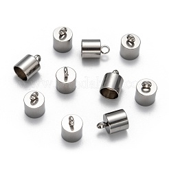 Tarnish Resistant 304 Stainless Steel Cord Ends&nbsp;X-STAS-E020-8