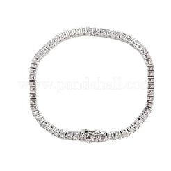 Brass Micro Pave Clear Cubic Zirconia Bracelets for Women&nbsp;BJEW-M047-03P
