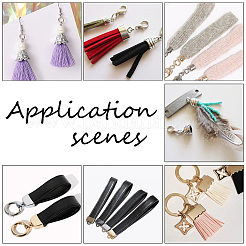 32Pcs 8 Style Alloy Cord Ends&nbsp;FIND-PH0005-38LG