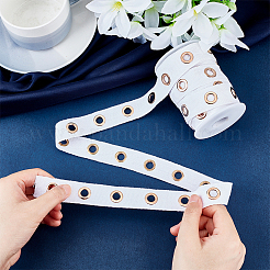 10 Yards Cotton Ribbons with Brass Eyelet Rings&nbsp;OCOR-PH0002-18B