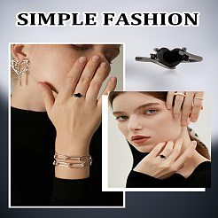 1Pc Brass Micro Pave Cubic Zirconia Finger Rings for Women&nbsp;RJEW-LP0001-39