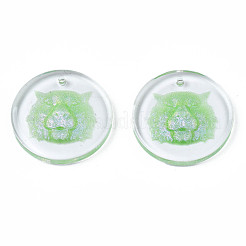 Transparent Resin Pendants&nbsp;RESI-N030-007C