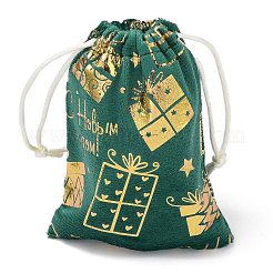 Gold Stamping Christmas Velvet Storage Bags&nbsp;ABAG-Q053-01B-01E