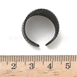 304 Stainless Steel Cuff Open Rings&nbsp;LS-RJEW-D338-02F-EB