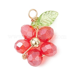 7Pcs Glass Pendants&nbsp;PALLOY-JF04732