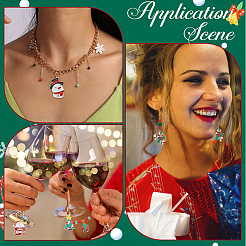 40Pcs 10 Styles Christmas Theme Alloy Enamel Pendants&nbsp;ENAM-SC0005-59
