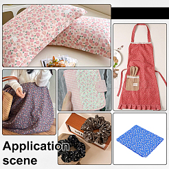 Flower Cotton Fabric&nbsp;AJEW-WH0485-35A