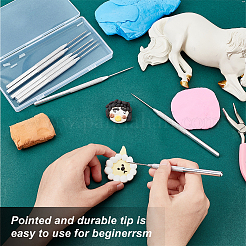 8Pcs Polymer Clay Sculpture Tool&nbsp;DIY-UN0004-15