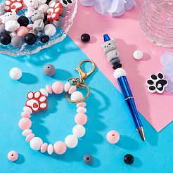 52Pcs 12 Styles Food Grade Eco-Friendly Silicone Beads&nbsp;SIL-TA0003-39
