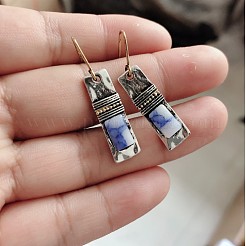 Alloy Resin Dangle Earrings for Women&nbsp;WGDA915-01