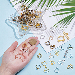 1Bag Tibetan Style Alloy Open Back Bezel Pendants&nbsp;FIND-SP0005-39
