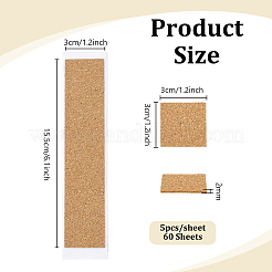 Self-adhesive Cork Sheets&nbsp;DIY-WH0816-097G