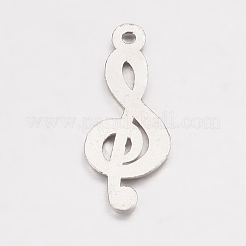 Tibetan Style Alloy Treble Clef Pendants&nbsp;X-TIBEP-R315-AS-LF