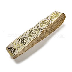 Ethnic Style Polyester Jacquard Flower Ribbon&nbsp;OCOR-XCP0002-38