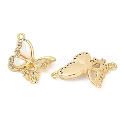 Brass Micro Pave Cubic Zirconia Pendants&nbsp;KK-U043-30G-01