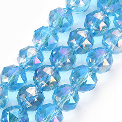 Transparent Electroplate Glass Beads Strands&nbsp;EGLA-T020-10-A