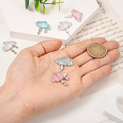 6Pcs 6 Styles Opaque Resin Pendants&nbsp;FIND-TA0002-50