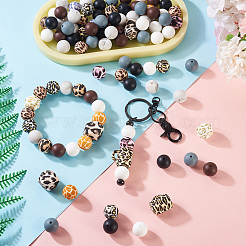 80Pcs Food Grade Eco-Friendly Silicone Focal Beads&nbsp;SIL-TA0002-66