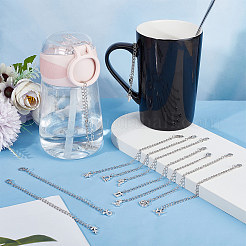 12 Constellation Alloy Rhinestone Cup Handle Pendant Decoration&nbsp;HJEW-AB00383