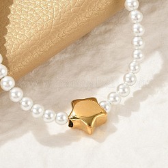 Plastic Imitation Pearl Beads Bracelets for Women&nbsp;BJEW-M056-10G-02