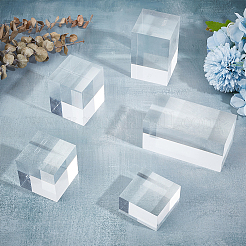 5Pcs 5 Styles Acrylic Display Pedestals for Jewelry&nbsp;ODIS-BC0001-20B