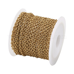 PVD Vacuum Plating 304 Stainless Steel Textured Cable Chains&nbsp;CHS-TA0001-05G