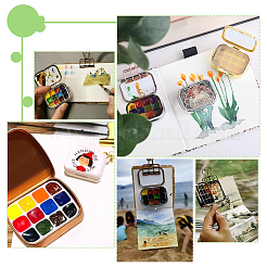 6Pcs 2 Style Plastic Empty Watercolor Paint Pan Sets&nbsp;AJEW-PH0011-30