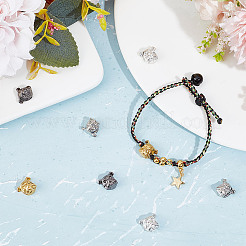 12Pcs 4 Colors Alloy Puppy Beads&nbsp;FIND-OC0003-28