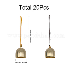 20Pcs 2 Colors Alloy Jingle Bell Wind Chimes&nbsp;FIND-GL0001-43