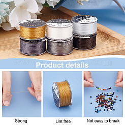 Nylon Beading Thread&nbsp;NWIR-WH0005-10E