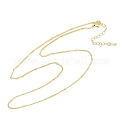 Rack Plating Brass Satellite Chain Necklaces for Women&nbsp;LS-NJEW-H049-01G