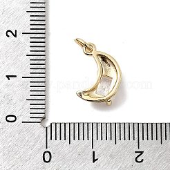 Brass Micro Pave Cubic Zirconia Pendants&nbsp;KK-H089-10B-G