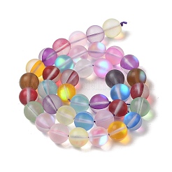 Electroplated Synthetic Moonstone Beads Strands&nbsp;G-C131-B01-03