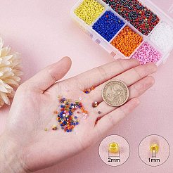 Mixed 12/0 Round Glass Seed Beads&nbsp;SEED-PH0006-2mm-04