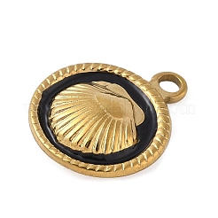 304 Stainless Steel Enamel Pendants&nbsp;LS-STAS-P408-13G-02