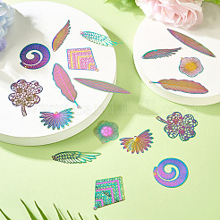 18Pcs 9 Styles 201 Stainless Steel Pendants&nbsp;STAS-TA0002-89