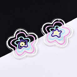 Transparent Acrylic Pendants&nbsp;KY-T022-50