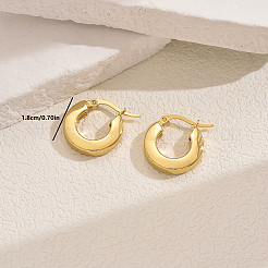 Vintage 201 Stainless Steel Hoop Earrings&nbsp;YA0718-1