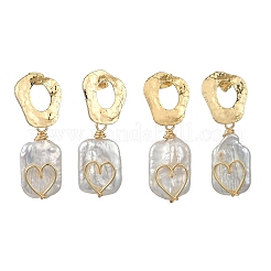 Brass Stud Dangle Earrings&nbsp;EJEW-JE07096