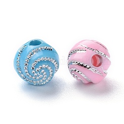 Plating Acrylic Beads&nbsp;PACR-S188-8mm-M