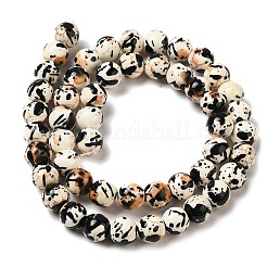 Synthetic Turquoise Dyed Camouflage Beads Strands&nbsp;G-E594-24Q-A