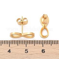 304 Stainless Steel Stud Earrings&nbsp;EJEW-Z089-40G