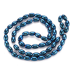 Electroplate Opaque Glass Beads Strands&nbsp;EGLA-T020-11-C07