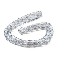 AB Color Plated Transparent Glass Beads Strands&nbsp;EGLA-P051-06A-A