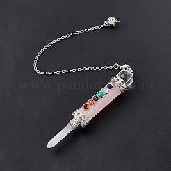 Mixed Gemstone Pointed Dowsing Pendulums&nbsp;G-F733-01