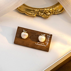 Apple Alloy Plastic Stud Earrings&nbsp;FS-WG1EC88-01