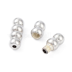 Anti-Tarnish Rhodium Plated 925 Sterling Silver Screw Clasps&nbsp;LS-STER-K173-04P