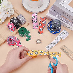 11 Colors Volleyball Pattern Polyester Grosgrain Ribbon&nbsp;AJEW-PH0005-85