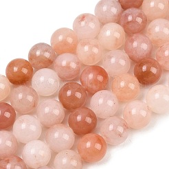 Natural Peach Blossom Pink Persian Jade Beads Strands&nbsp;G-NH0071-A01-16mm