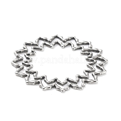 Non-Tarnish 304 Stainless Steel Hollow Pendants&nbsp;STAS-Q313-02P